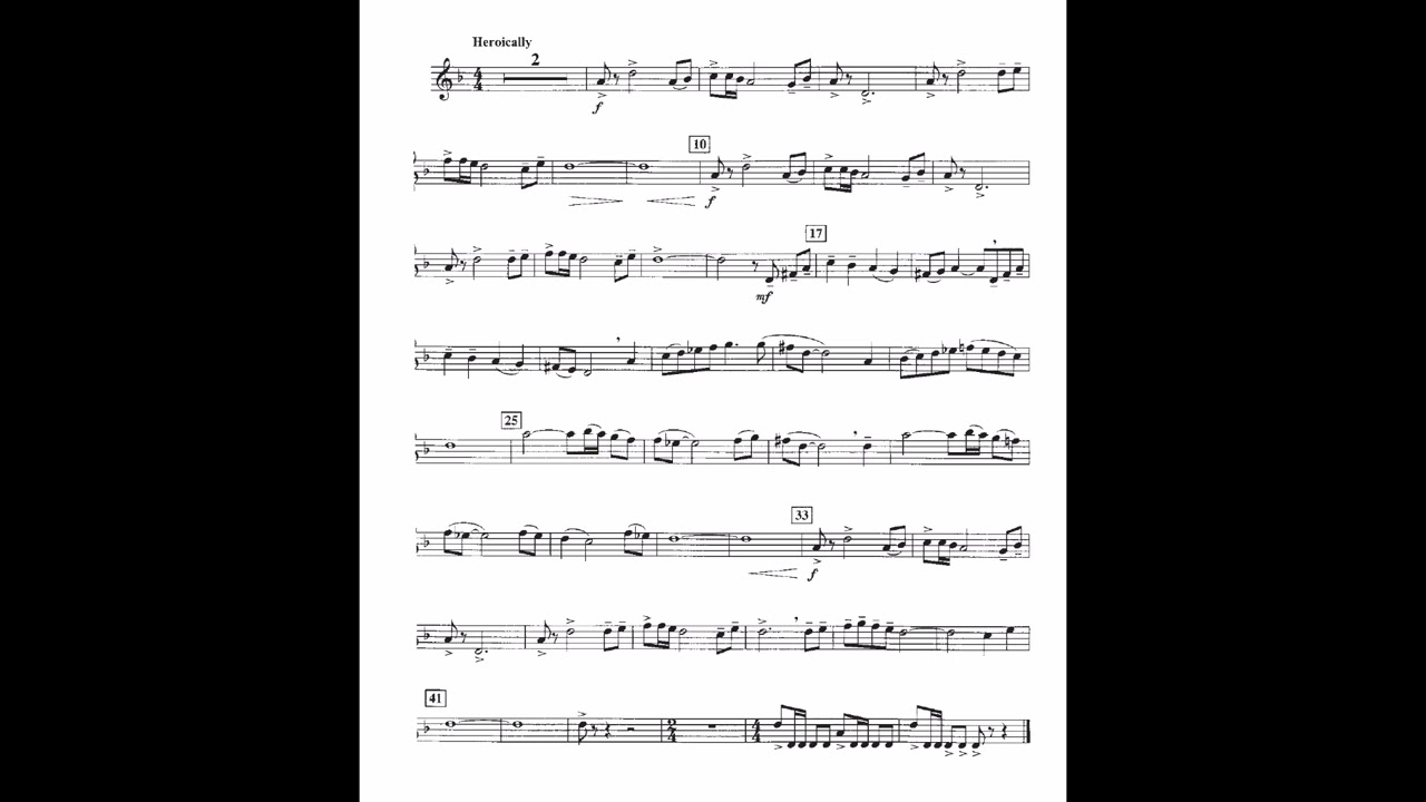 Zorro's Theme Tenor Saxophone Play-Along  - Bb instrument (Trumpet, Clarinet)