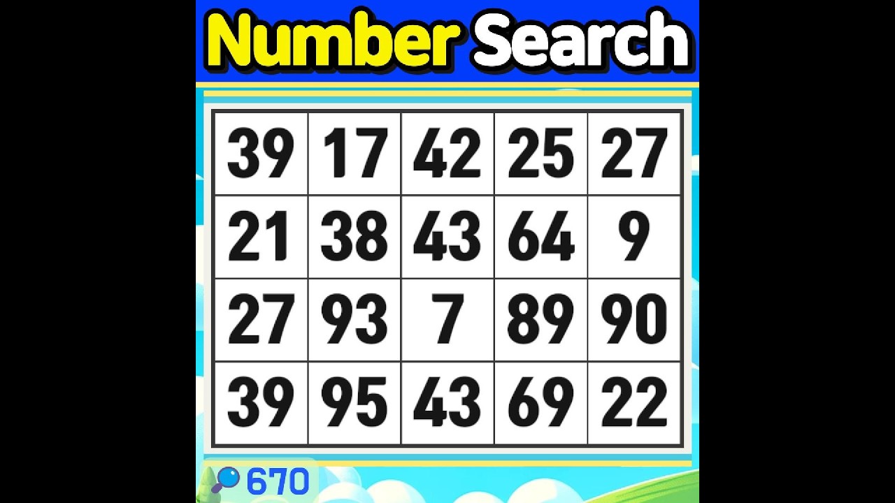 Number Search #670 The moment you smile, your heart brightens too.【Match | brain game | puzzle 】