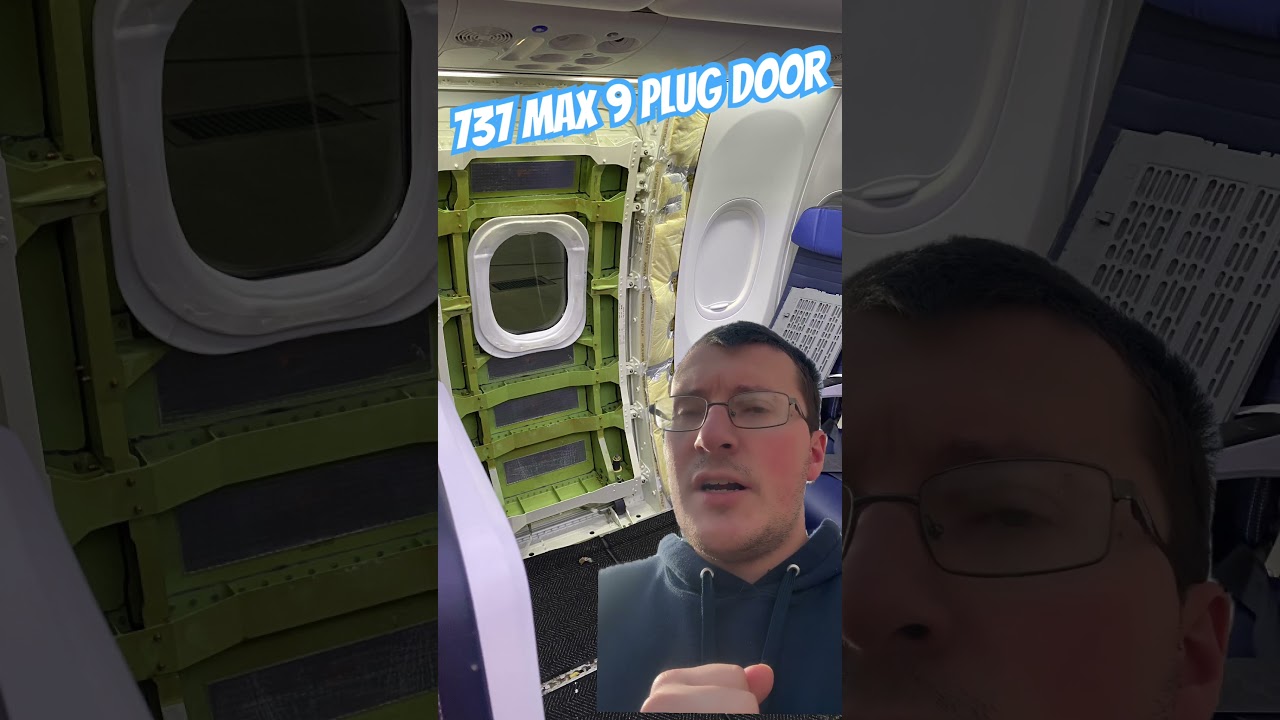 Подробности о раздвижной двери Boeing 737 Max 9 #alaskaairlines #aviation