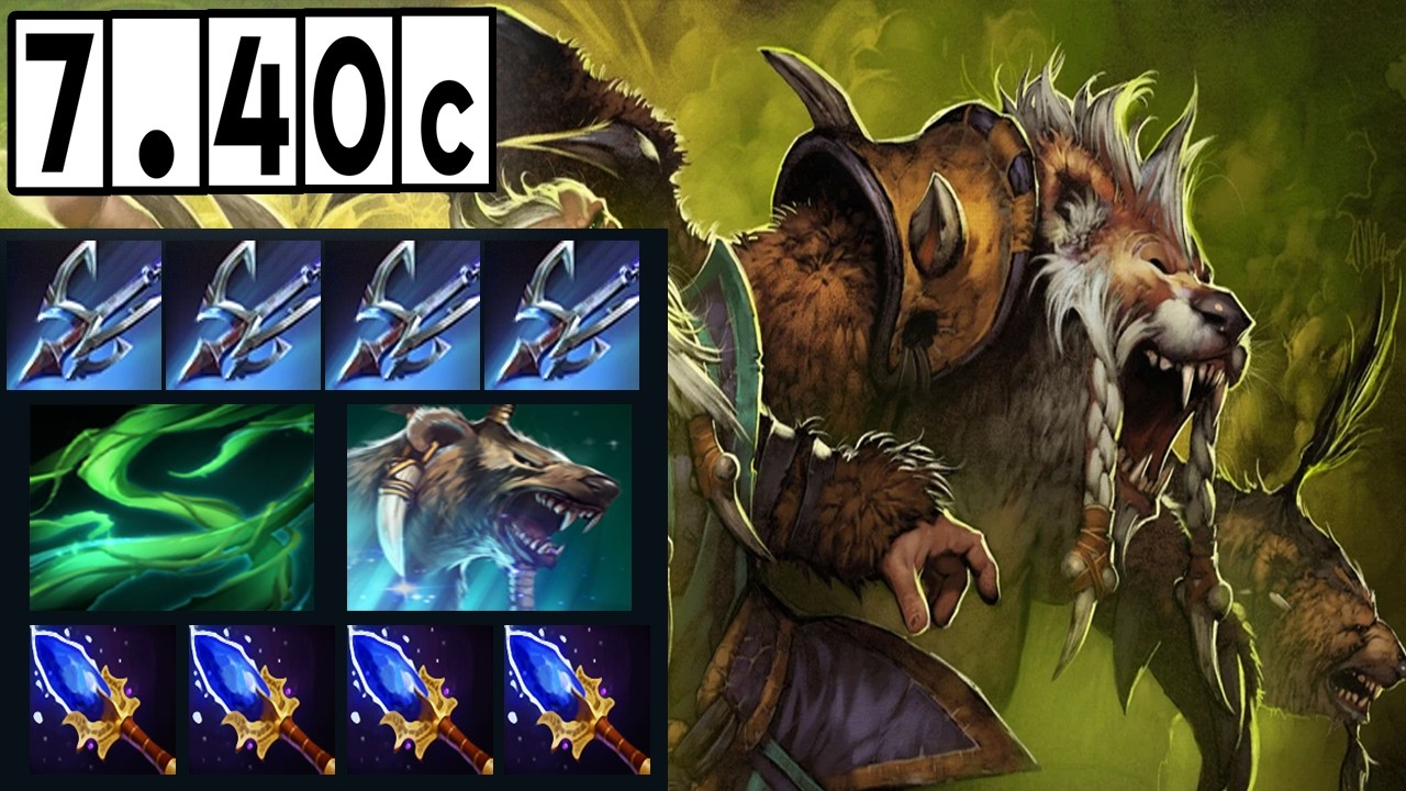 Lone Druid - Hard Game! [Full Match Gameplay Dota 2] 7.40c