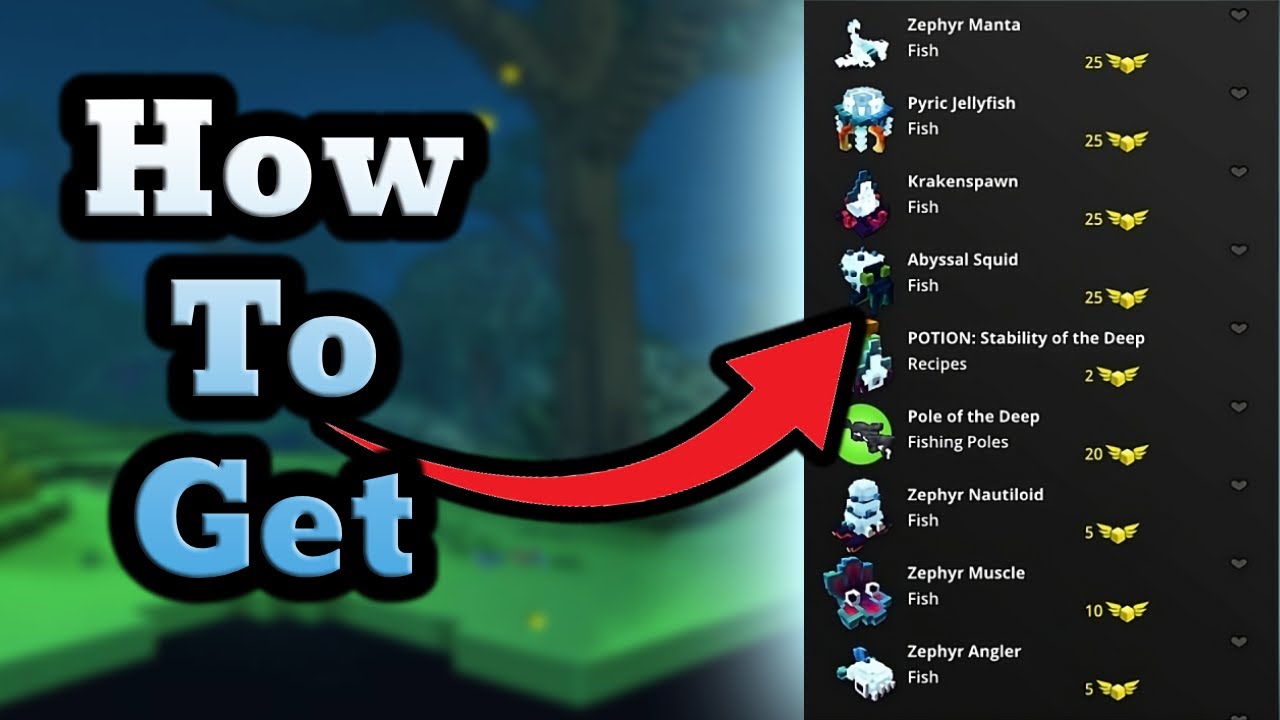 Trove Master's Guide to Long Shade New Fish And Kraken Fragments