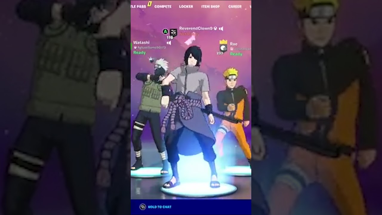 Hood Sasuke 😂  #SHORTS #FORTNITE