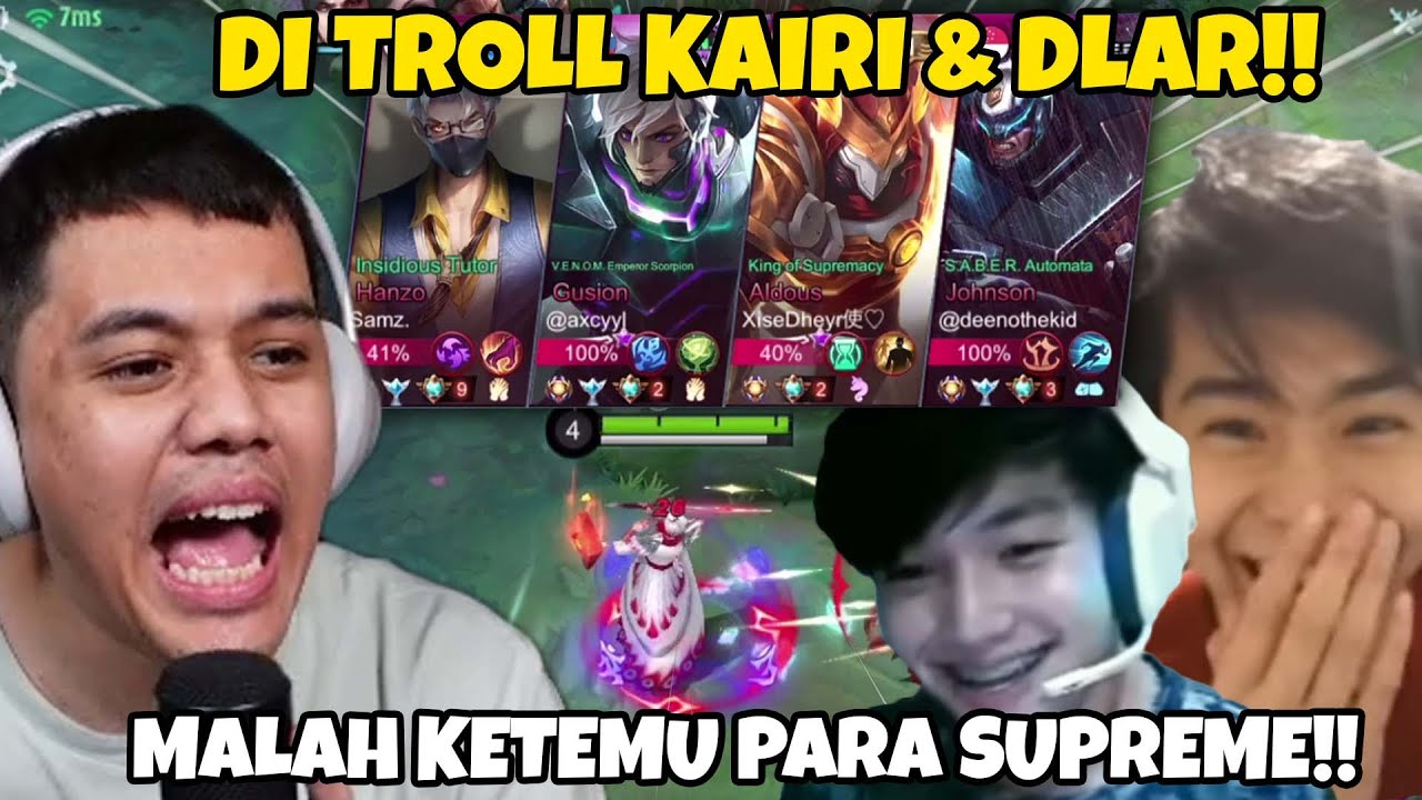 Di TROLL KAIRI Sama DLAR!! Malah Ketemu Para SUPREME!! - Mobile Legends