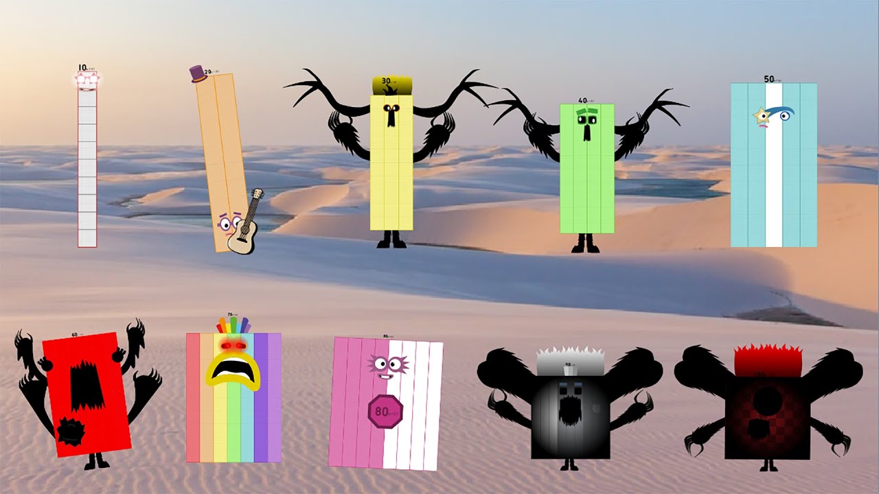 Looking Uncannyblocks band but different (10SV-100SV) New Band Version Remix-4 | Infinity Cool Sound