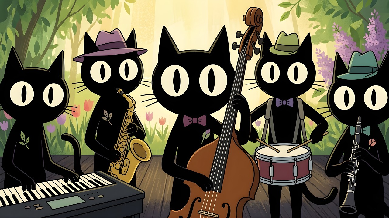 Noir Cats Jam Session 🎷 Easygoing Jazz for Work and Relax