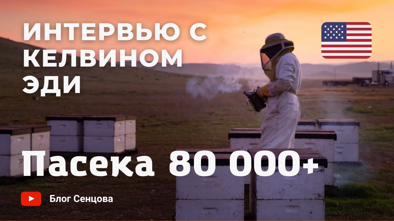80000+ крупнейший пчеловод в США Келвин Эди (интервью)