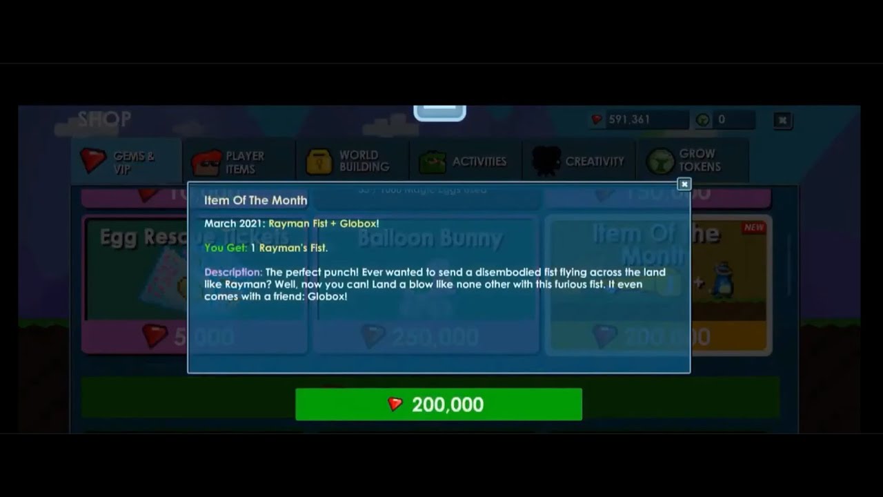 Growtopia Rayman Glitch | Getting rayman for Only 200K Gems EZ DLS