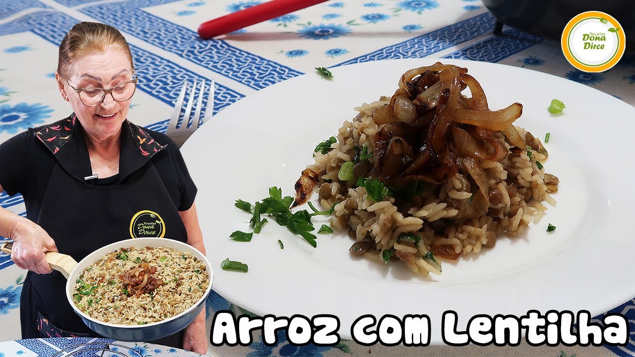 MJADRA | MIJADRA | ARROZ COM LENTILHA | VEJA COMO FAZER ARROZ E LENTILHA FÁCIL E RÁPIDO #544