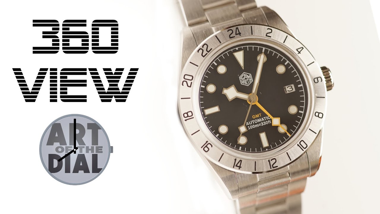11.11 Aliexpress Sale San Martin Watch SN0054E BB58 Pro Applied Black 360 View Review
