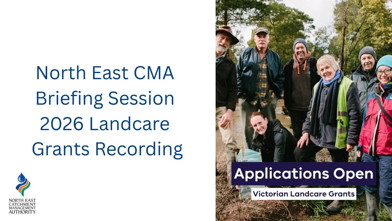 2026 Victorian Landcare Grants briefing recording. Info on how to apply for a 2026 Landcare Grant.