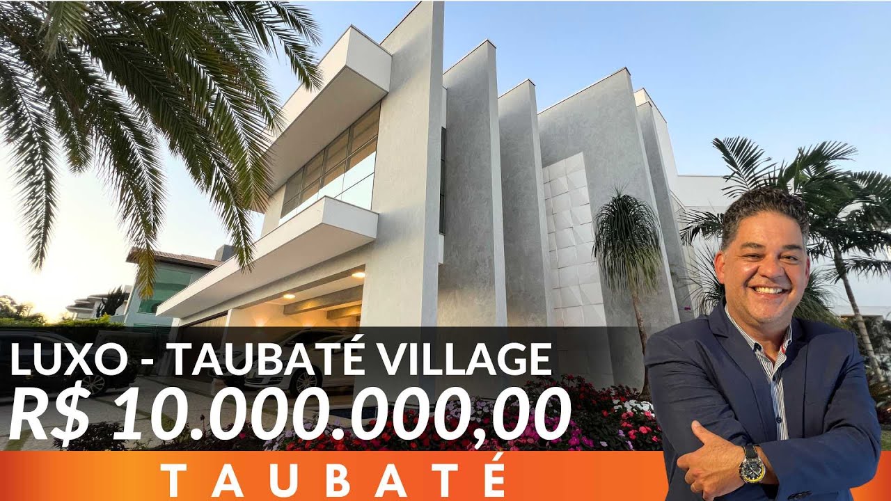 🔑 MANSÃO MAIS EXUBERANTE À VENDA EM TAUBATÉ VILLAGE