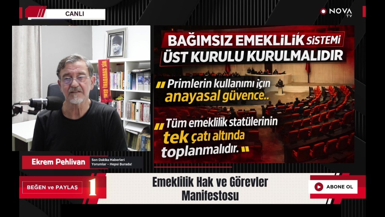 Emeklilerin Manifestosu!” “Bu Ülkede Emeklilik Sistemi Yeniden Yazılmalı!” 📜⚖️💸 Canlı Yayın
