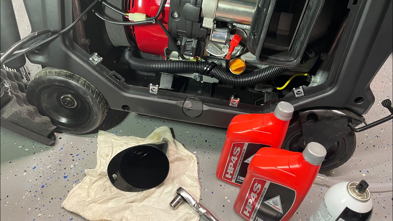Harbor Freight Predator 9500w Inverter Generator How to replace engine oil