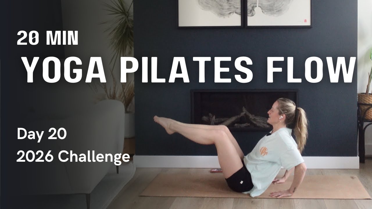 20 Min Yoga Pilates Flow | Every Day Full Body Yoga Routine | Day 19 - 21 Day Challenge