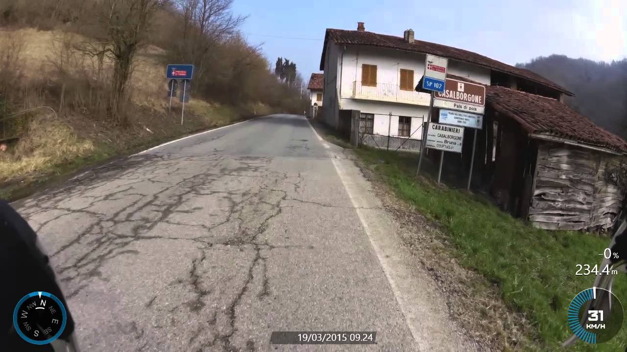 discesa da Berzano a Casalborgone