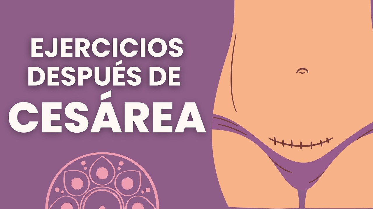 Ejercicios después de CESÁREA ❤️‍🩹 | A partir del 👉🏻 2ºMes ¡Recupera tu abdomen y tu cicatriz 💪🏻!