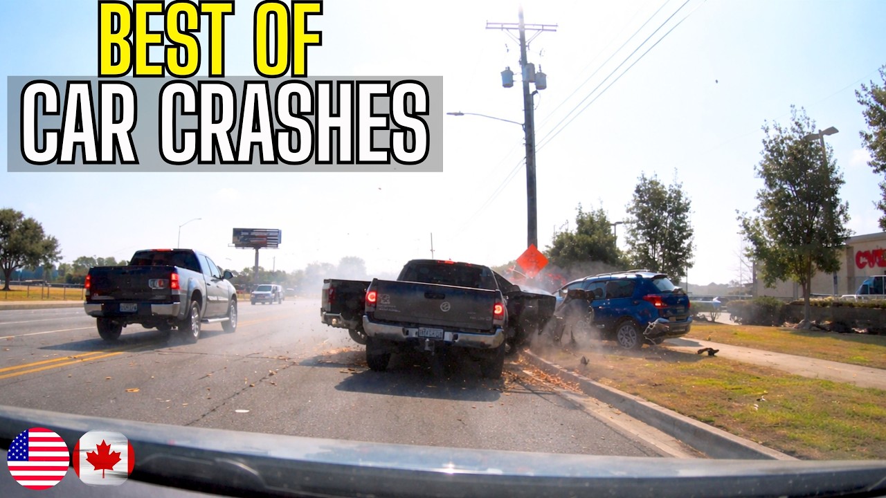 Best of Car Crashes Compilation | USA & Canada - 55