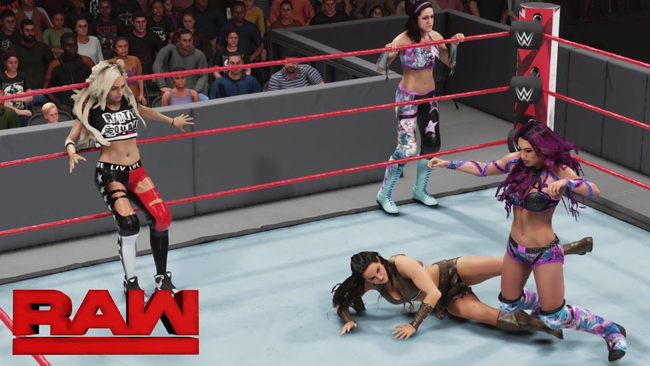 WWE 2K19 RAW THE RIOTT SQUAD VS THE BOSS N HUG CONNECTION