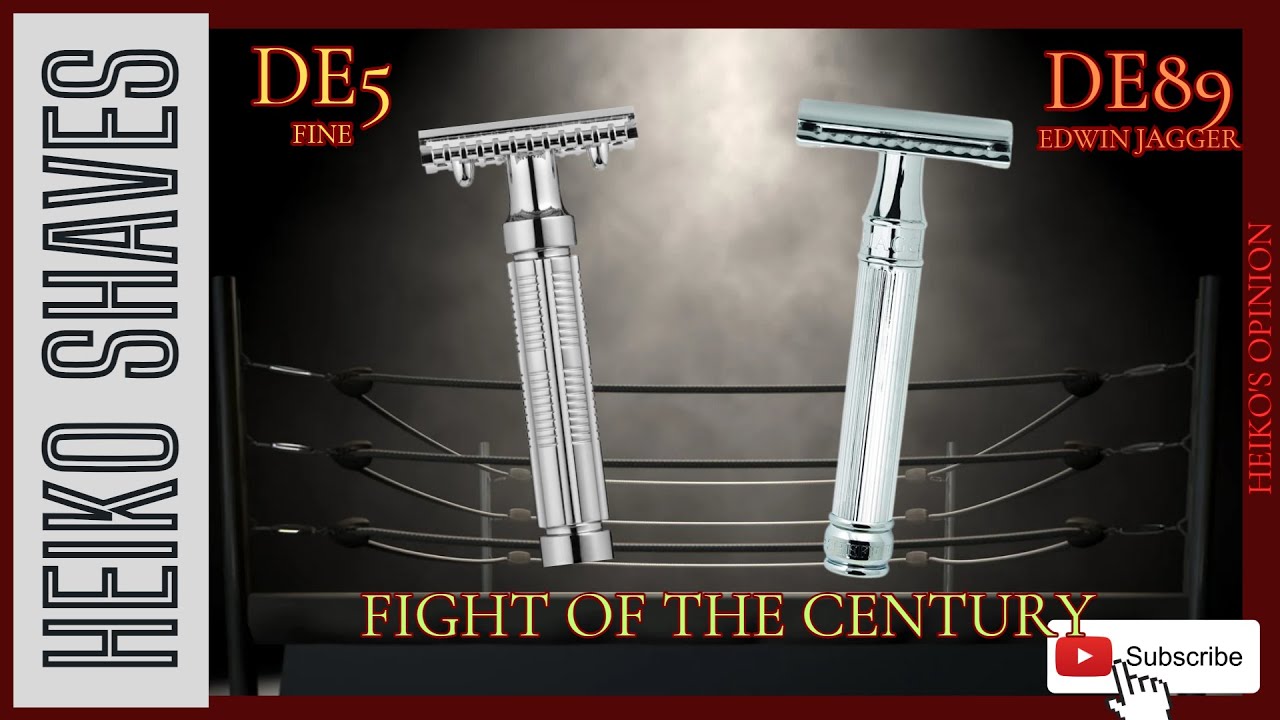 Fine DE5 vs Edwin Jagger DE89 || Another Comparison of two popular razors