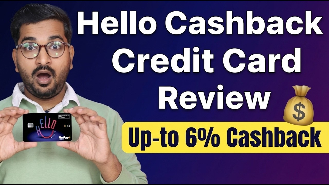 IDFC FIRST Bank Hello Cashback Credit Card | Anyone Can Get This Credit Card & Earn Upto 6% Cashback
