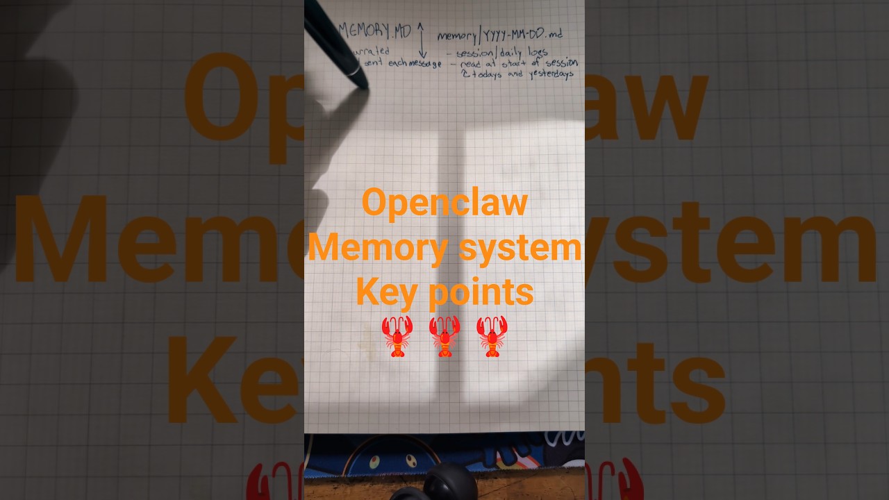openclaw memory system key points  