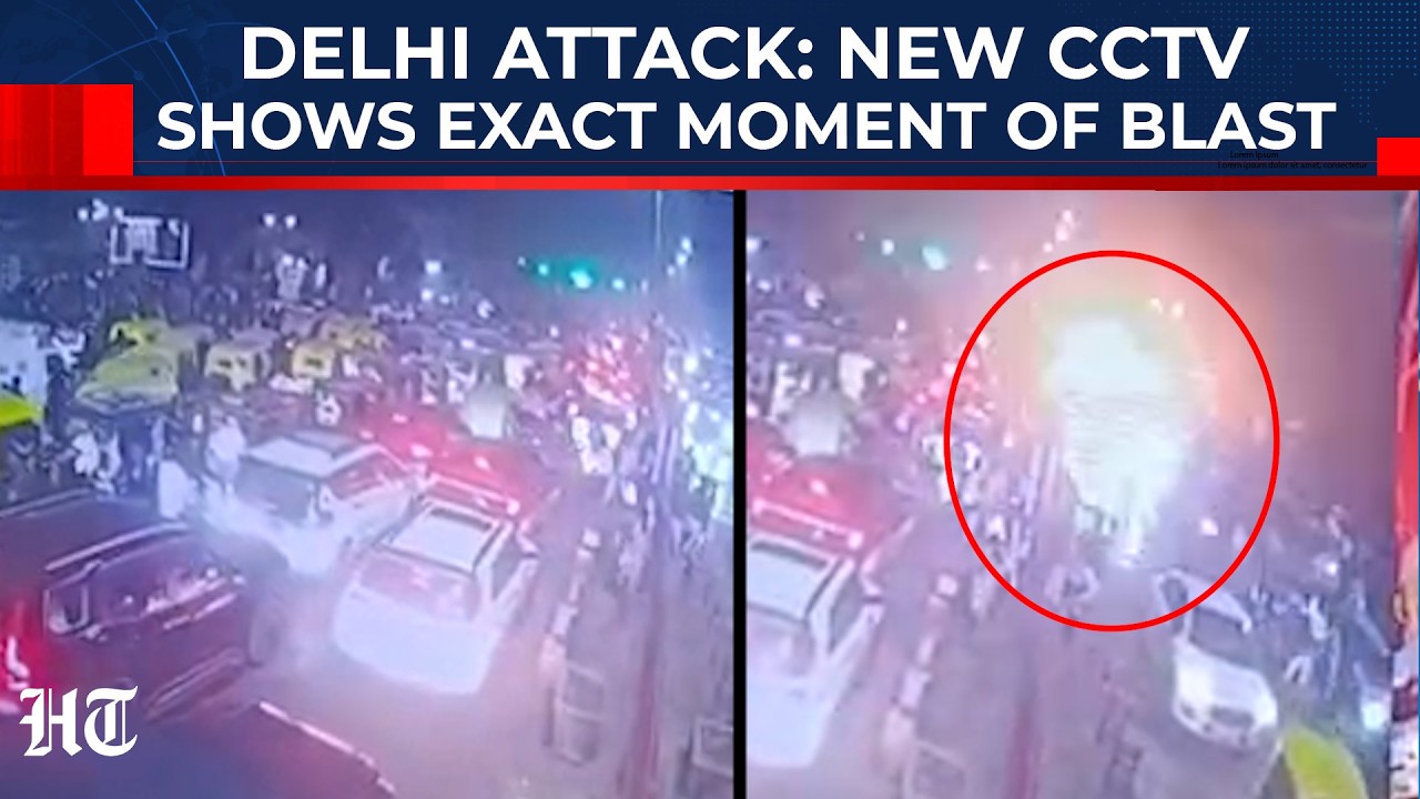 Delhi Blast: New CCTV Video Shows Exact Moment Of i20 Car Exploding Near Red Fort | NIA Probes Case