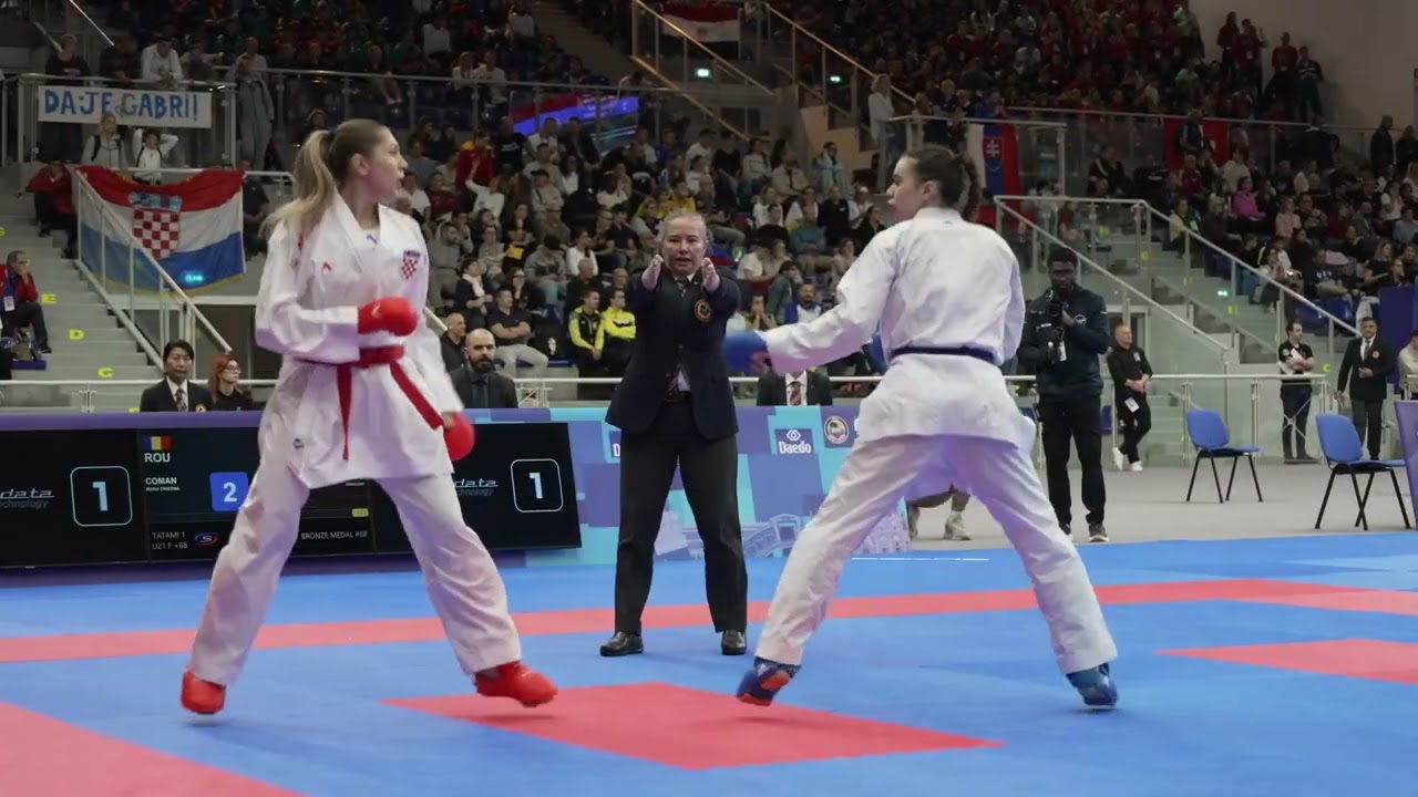 World Venice // Jesolo U21 +68kg Female Bronze: Golombos Nikolina(CRO) vs. Coman Maria Cristina(ROU)