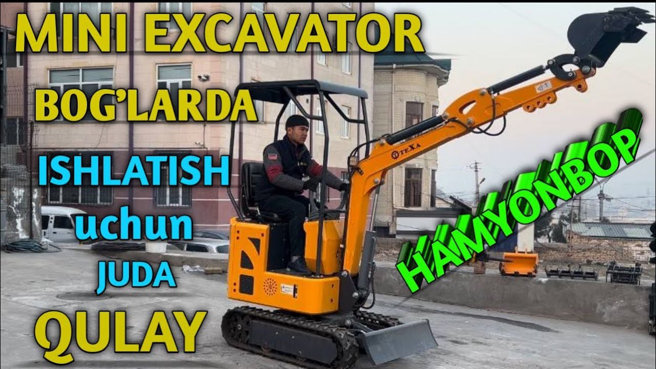 MINI EXCAVATOR KATTASIGA XOJAT YOQ ENDI!!