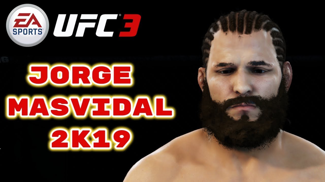 How to Create Jorge Masvidal (CAF Formula) No Game Face !! EA Sports UFC 3