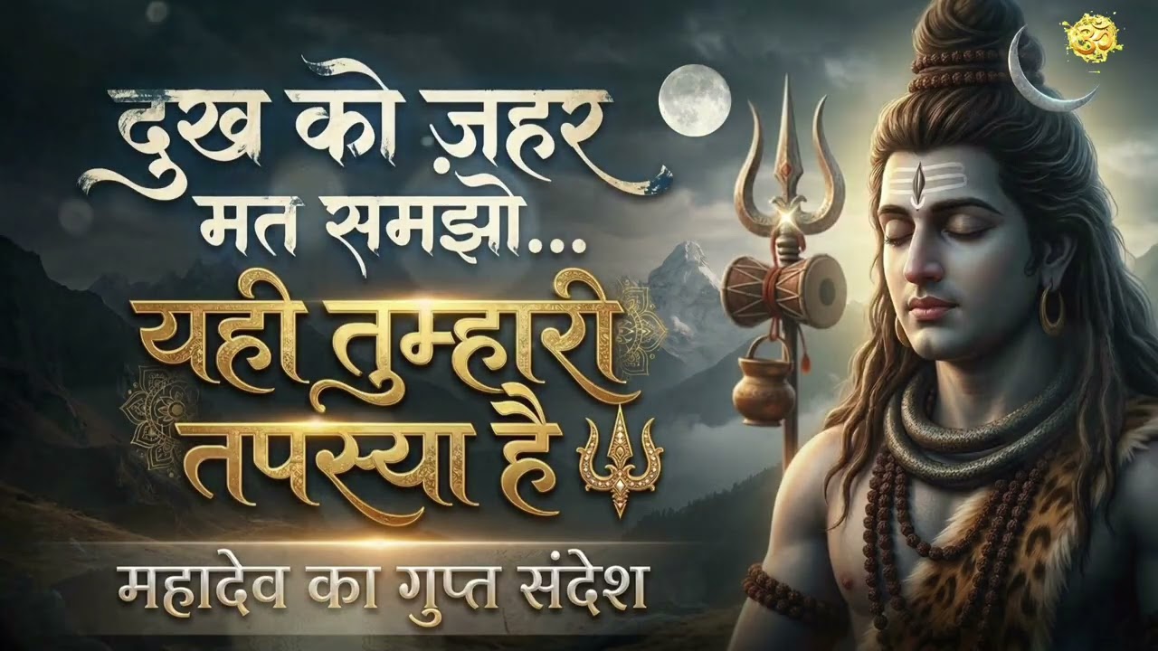 जीवन का विष पीना भी एक तपस्या है | Powerful Shiv Updesh | Mahadev Motivation | धार्मिक ज्ञान 2026