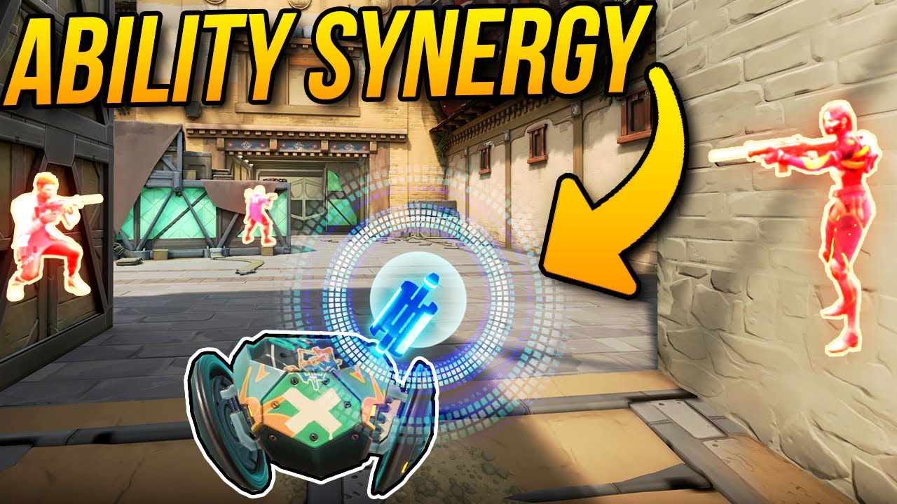 THE ULTIMATE SYNERGY MONTAGE - 200 IQ Combos - VALORANT