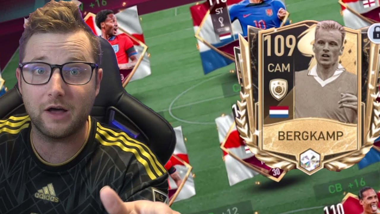 Max Rated Netherlands and England World Cup Squad Builder on FIFA Mobile 22! With Prime Bergkamp!