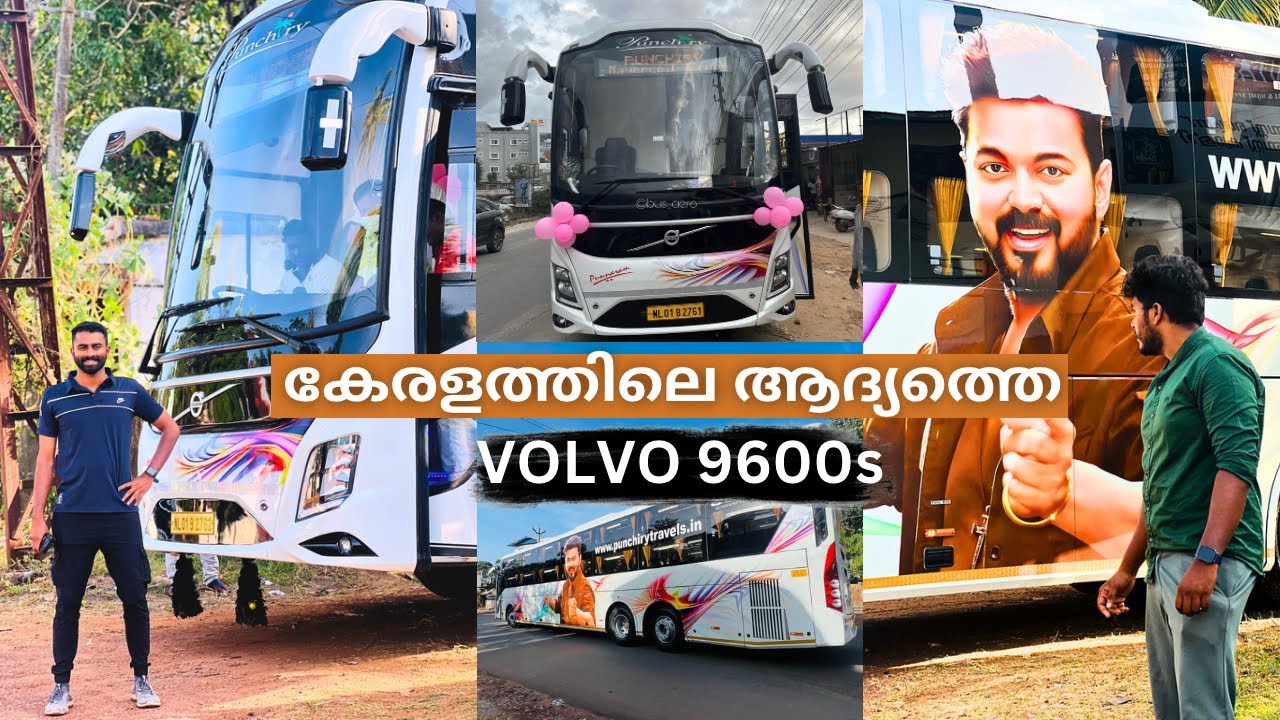 Vijay in Kerala's 1st Volvo 9600s🏁 ഡ്രൈവർമാർക്ക് വിശ്രമിക്കാൻ ബസ്സിൽ A/C റൂം❄️ Punchiry 🎉