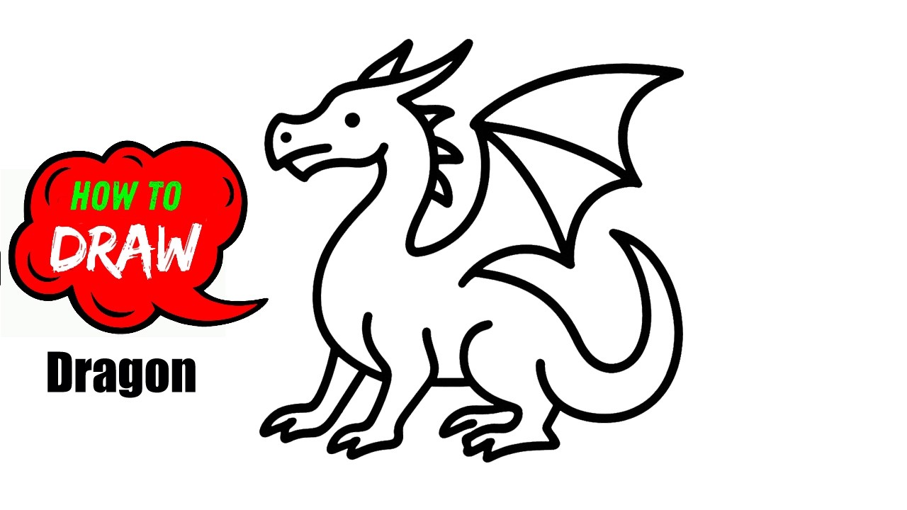 Learn to Draw a Simple Dragon FAST! 🐲 Easy Tutorial Anyone Can Follow