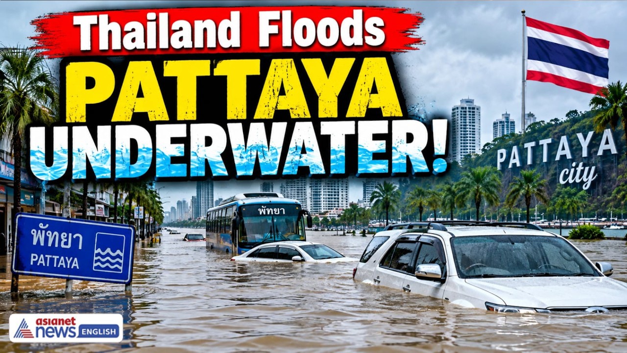 Thailand Floods: Pattaya Underwater as Roads Submerge, Vehicles Stranded | World News