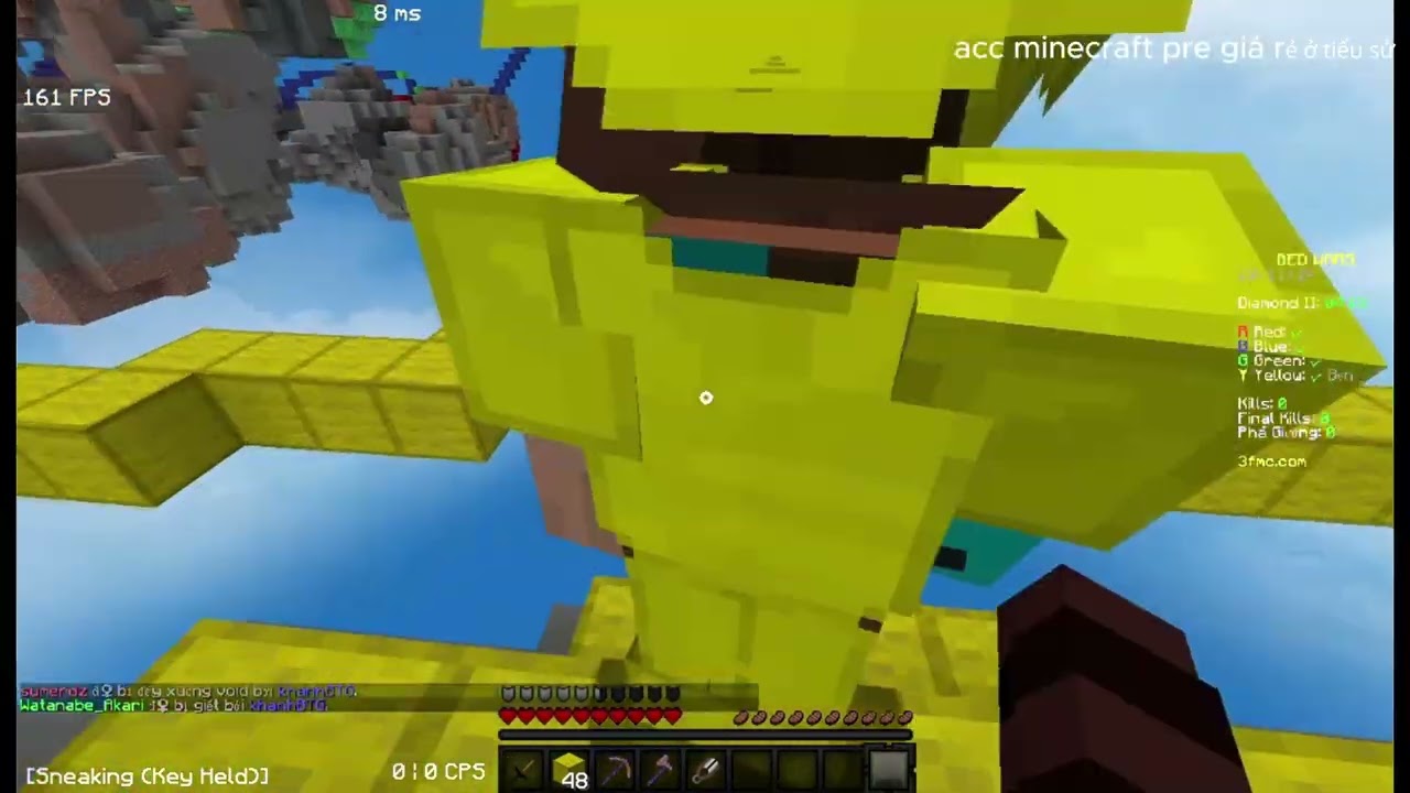gặp thần đồng bedwar nhưng n&oacute; lạ lắm #3fmc #bedwars #minecraft #reviewphim