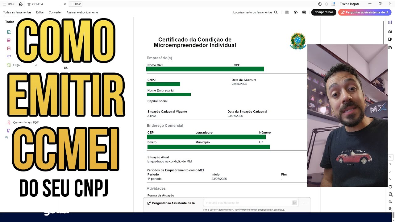 COMO EMITIR CCMEI | CNPJ | Certificado da Condi&ccedil;&atilde;o do Microempreendedor Individual
