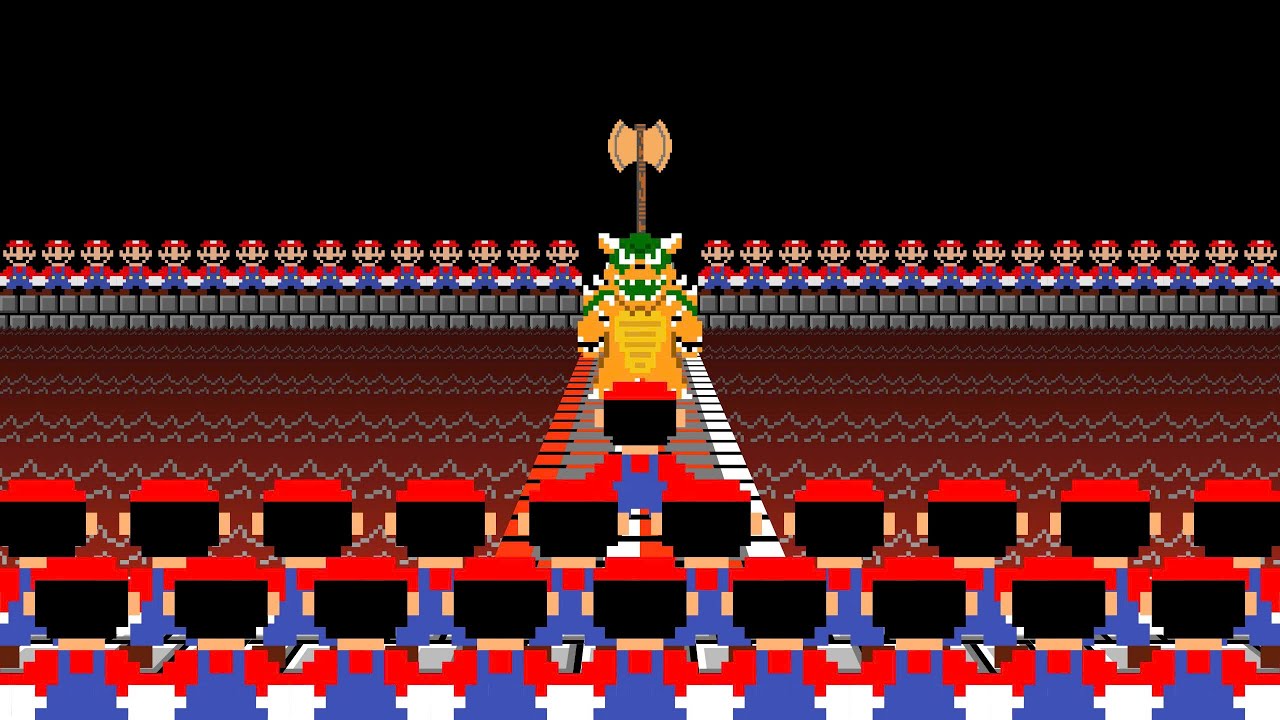 Cat Mario: Super Mario Bros. But, Mario Clones Himself