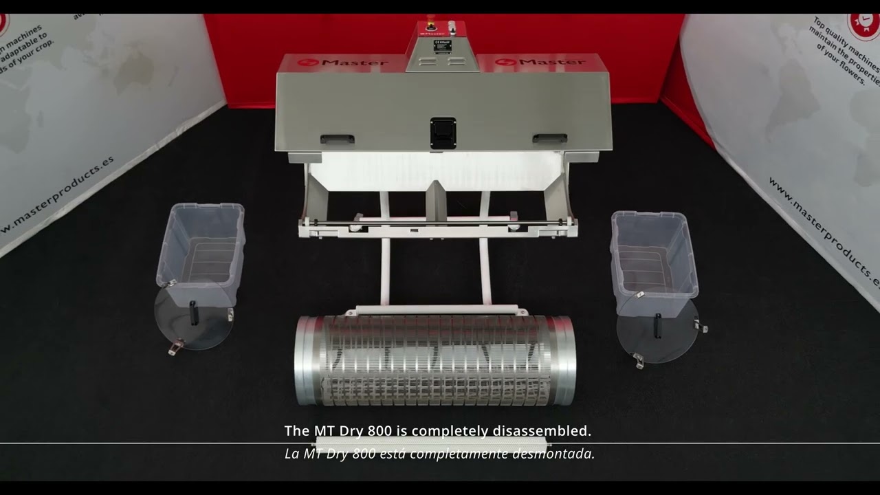 MT Dry 800 cannabis trimmer | Easy disassembly & assembly - F&aacute;cil desmontaje y montaje