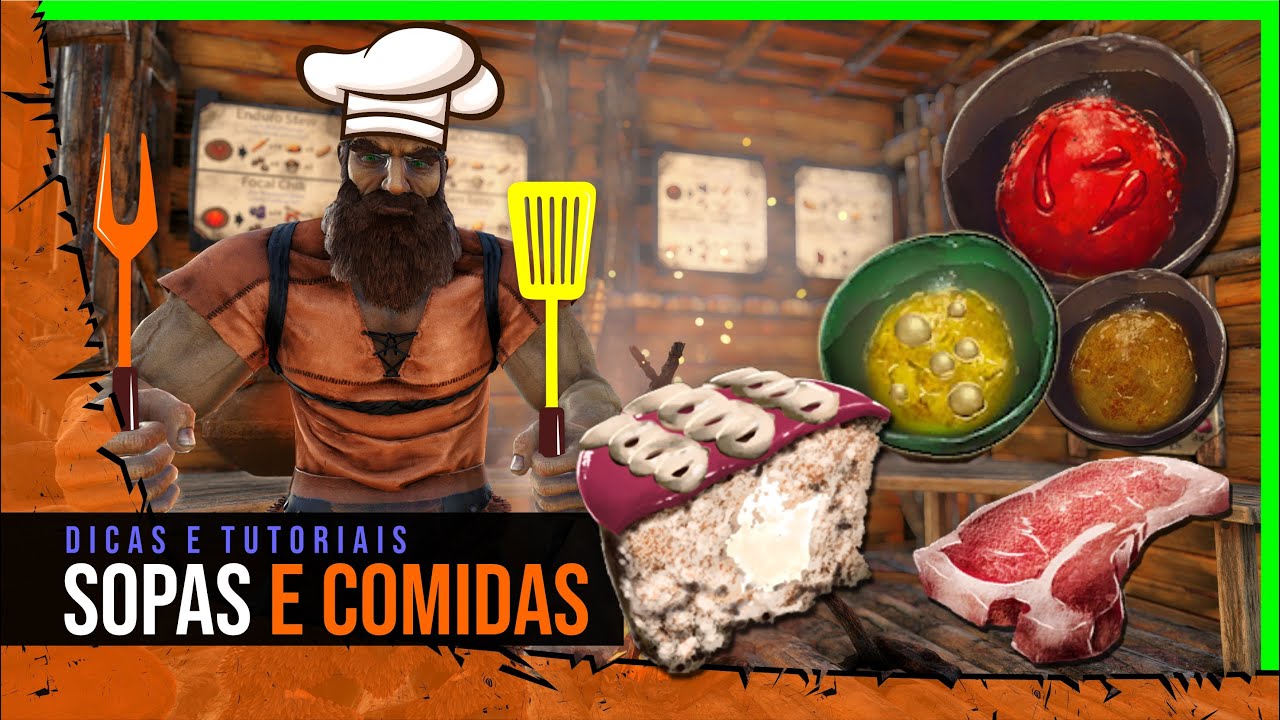 Como fazer TODAS as COMIDAS no Ark Survival Evolved