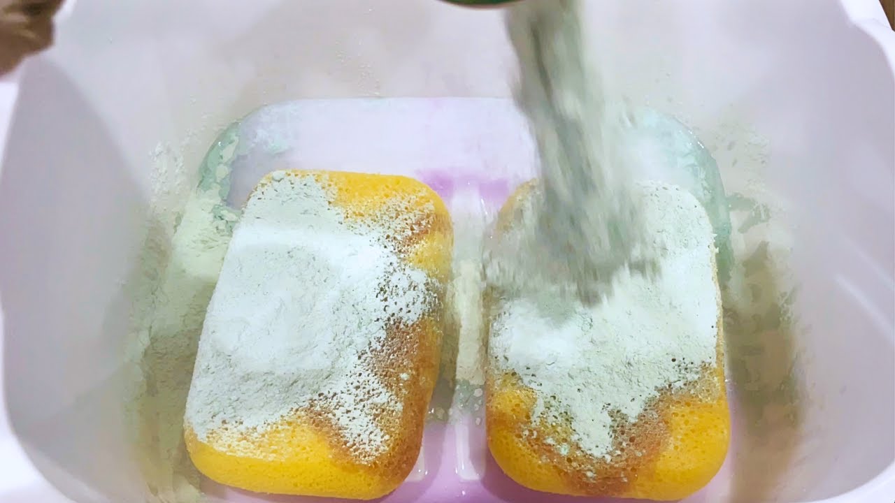 ASMR Sponge Squeezing - Sudsy Paste + Rinse