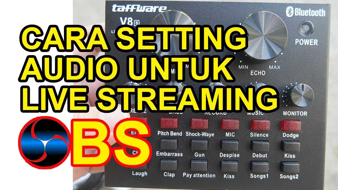 Pengaturan audio OBS pakai Soundcard V8 (Soundcard murah, tapi tidak murahan)