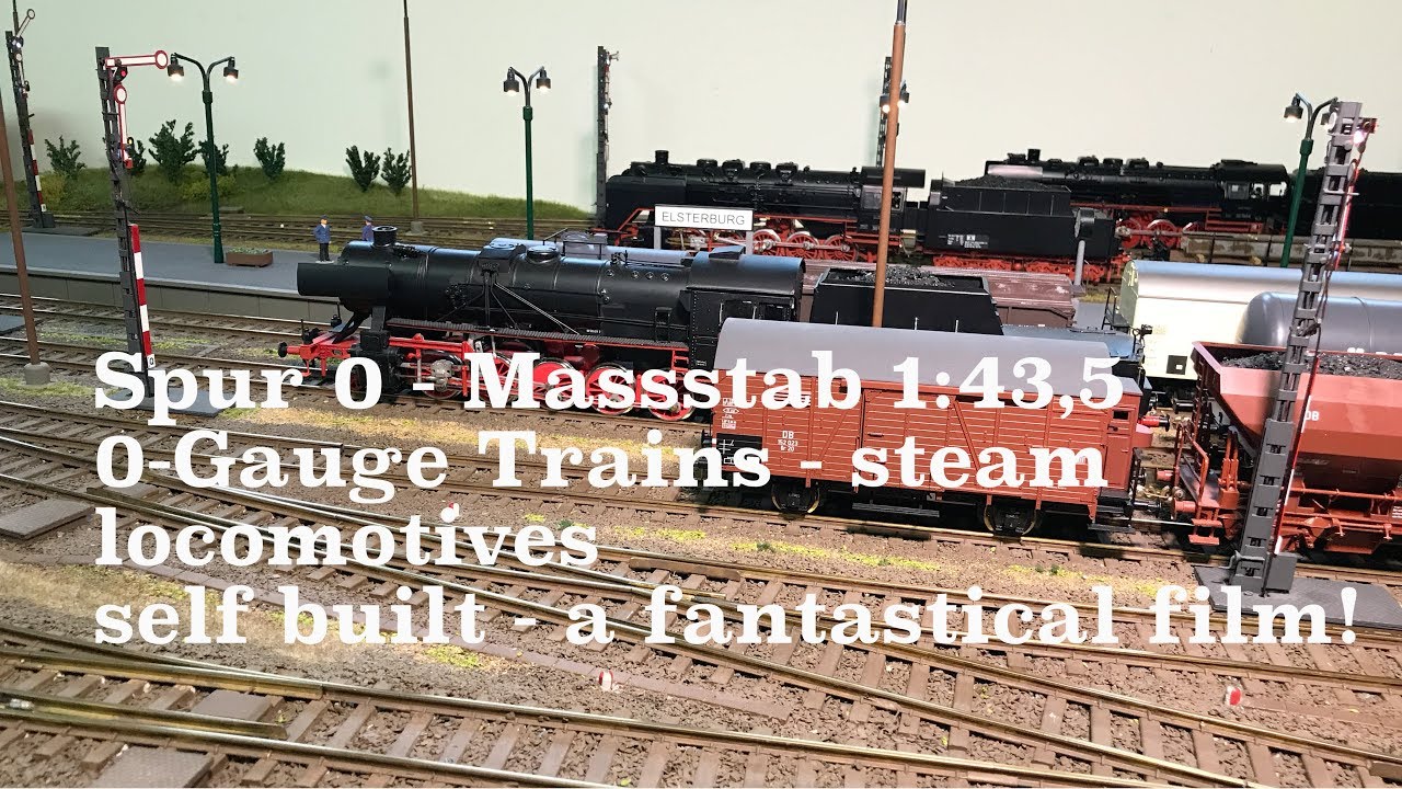 Entspannug beim Zuschauen -  eine Anlage in Spur 0/ 0-Gauge Train