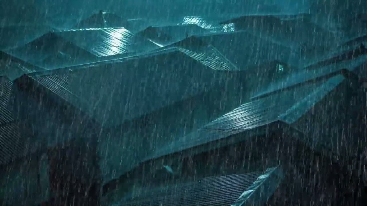 No Ads Rain Sounds for Sleeping - ASMR Loud Rain and Thunder on Tin Roof for Calm Mind and Rest