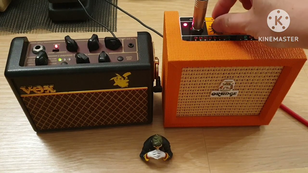 9 minutes battle with VOX AC1RV vs ORANGE CRUSH MINI