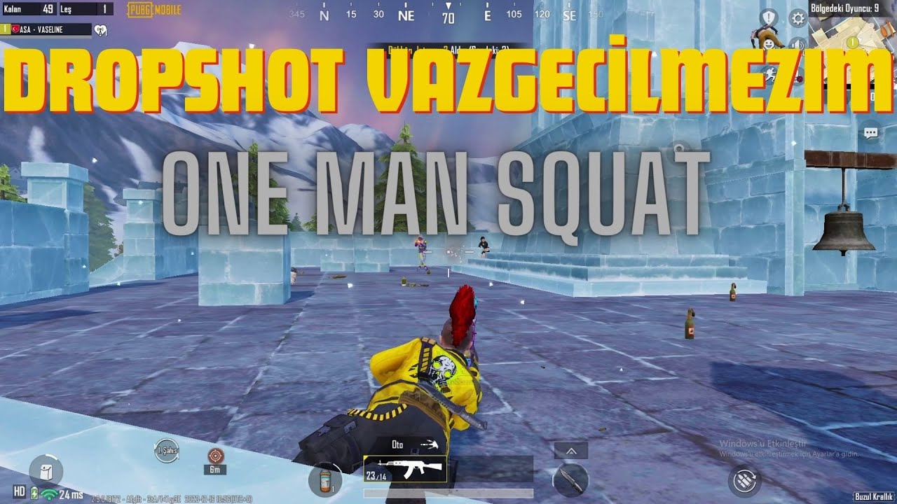 AKM SEN AYRI Bİ DETAYSIN. ONE MAN SQUAT. #pubgmobile #pubgm