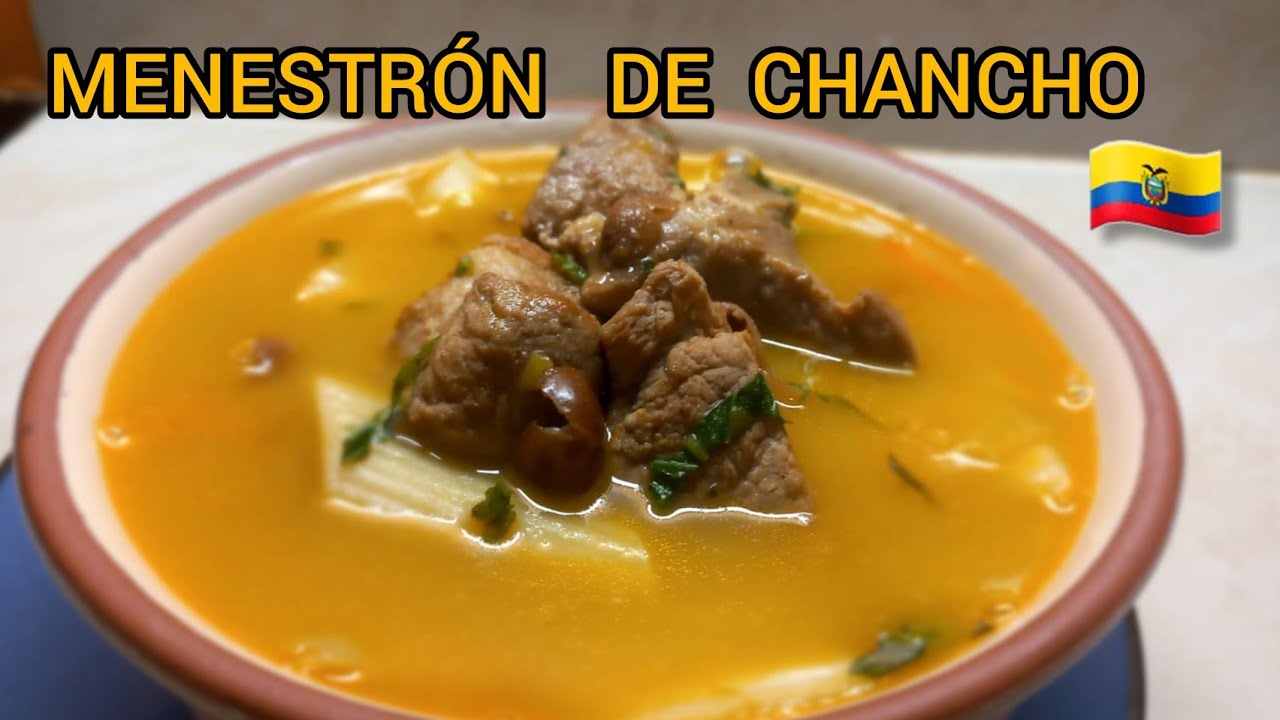 MENESTRÓN DE CHANCHO Como lo hacen en ECUADOR.  el toque de la albaca