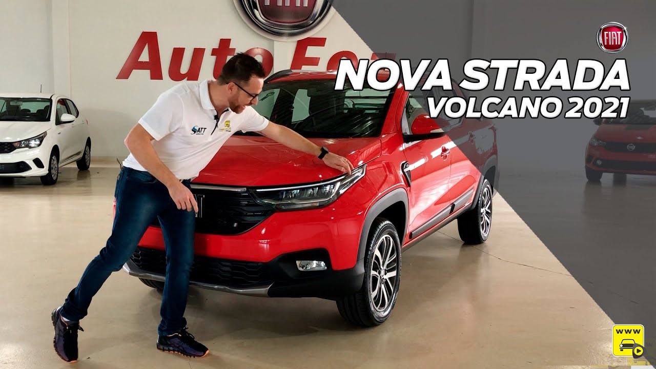NOVA FIAT STRADA VOLCANO 2021 NOS MÍNIMOS DETALHES