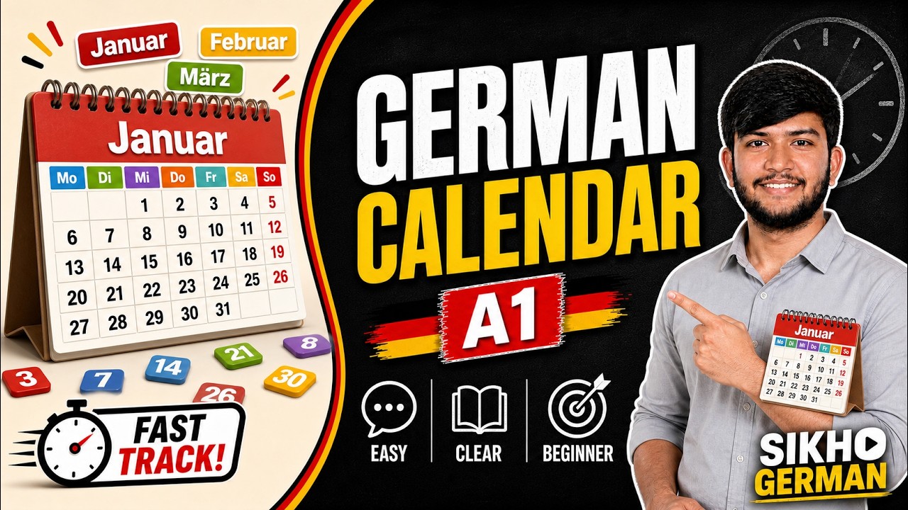 A1 - Lesson 7 | Deutscher Kalender | German Calendar | German Language Course | Sikho German