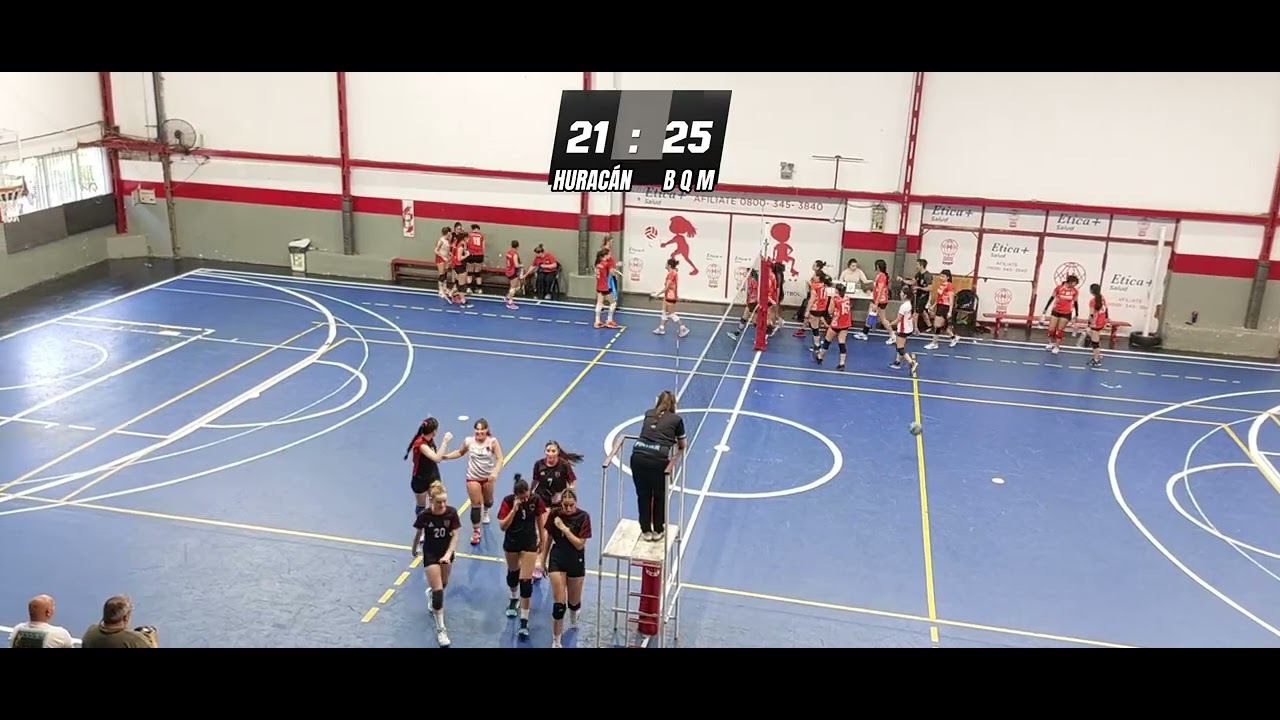 Hurac&aacute;n vs BQM - Voley damas Sub 18